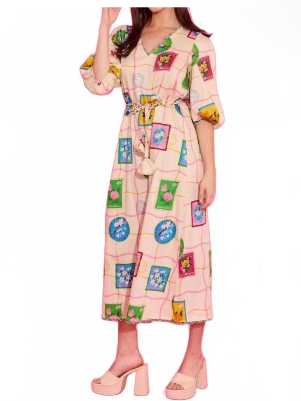 NWT Alden Adair Postcard Dress Size S